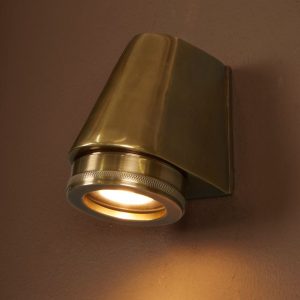 Seaman 1 Light Wall Lamp Antique Brass - ELPIM50655AB