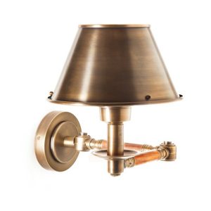 Benton 1 Light Swing Arm Wall Lamp Antique Brass - ELPIM50824ALB