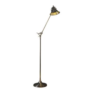 Morton 1 Light Floor Lamp Antique Silver - ELPIM51360AS