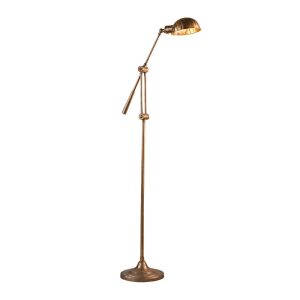 Calais 1 Light Floor Lamp Antique Brass - ELPIM57025AB