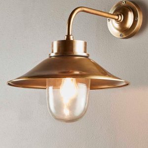 Sandhurst 1 Light Wall Lamp Antique Brass - ELPIM57058AB