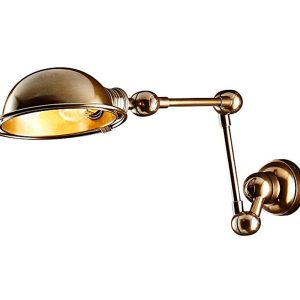 Lincoln 1 Light Swing Arm Wall Lamp Brass - ELPIM59857AB