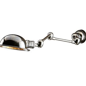 Lincoln 1 Light Swing Arm Wall Lamp Silver - ELPIM59857AS