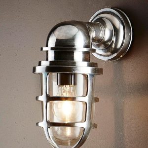 Porto 1 Light Wall Lantern Antique Silver - ELPIM59895AS