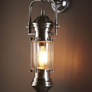 Lisbon 1 Light Wall Lamp Antique Silver - ELPIM59951AS