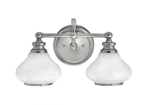 Ainsley 7W LED Twin Bathroom Wall Light Polished Chrome / Warm White - HK/AINSLEY2 BATH