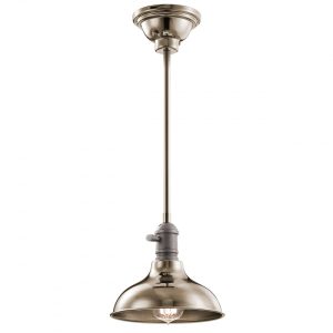 Cobson 1 Light Mini Pendant Polished Nickel - KL/COBSONTRIO PN