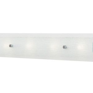 Duet 14W LED Quad Bathroom Wall Light Polished Chrome / Warm White - HK/DUET4 BATH