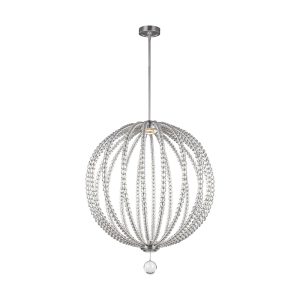 Oberlin Large 24W LED Pendant Satin Nickel / Warm White - FE/OBERLIN/P/L