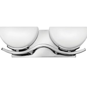 Verve 7W LED Twin Bathroom Wall Light Polished Chrome / Warm White - HK/VERVE2 BATH