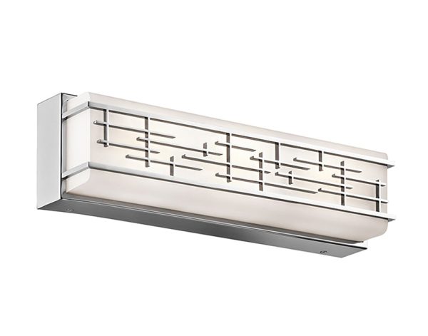 Zolon 28W LED Large Bathroom Wall Light Polished Chrome / Warm White - KL/ZOLON/L BATH