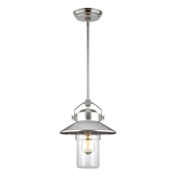 Boynton Outdoor Pendant Painted Brushed Steel - FE/BOYNTON8/S