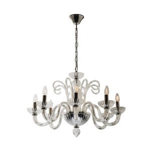 Isabella 8 Light Classic Chandelier Chrome - CE3038