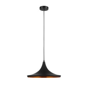 Modern Metal Pendant Matt Black - Caviar4