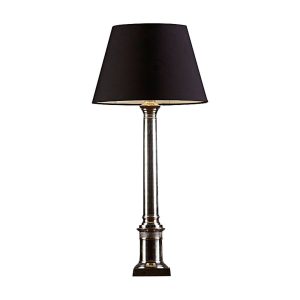 Wiltshire Table Lamp Antique Silver With Shade - ELPIM50894AS