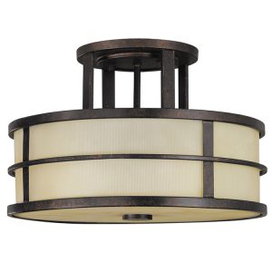 Fusion 3 Light Semi Flush Grecian Bronze - FE/FUSION/SF