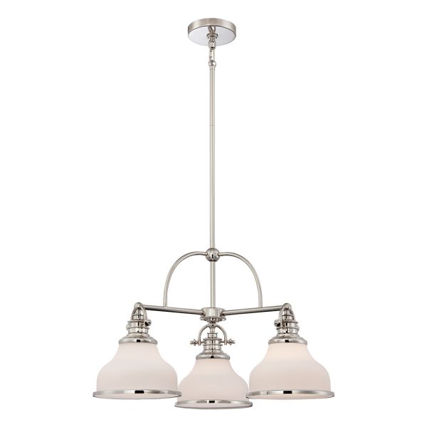 Grant 3 Light Chandelier Imperial Silver - QZ.GRT5103IS