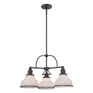 Grant 3 Light Chandelier Palladian Bronze - QZ.GRT5103PN