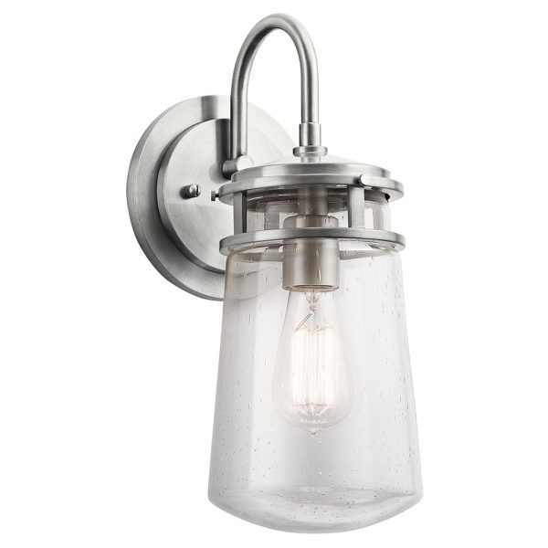 Lyndon Medium Wall Lantern Brushed Aluminium - KL/LYNDON2/M BA