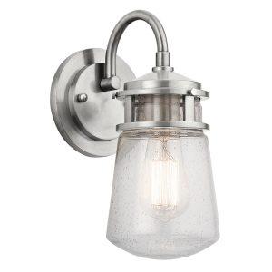 Lyndon Small Wall Lantern Brushed Aluminium - KL/LYNDON2/S BA