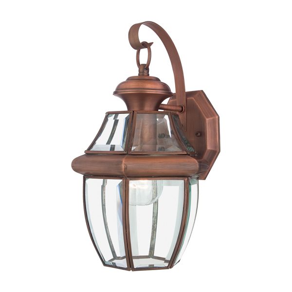 Newbury Medium Wall Lantern Aged Copper - QZ/NEWBURY2/M AC