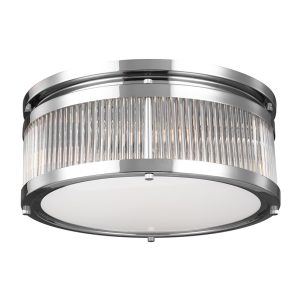 Paulson 14W LED Flush Mount Polished Chrome / Warm White - FE/PAULSON/F/M