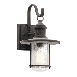 Riverwood Medium Wall Lantern Weathered Zinc - KL/RIVERWOOD2/M