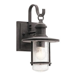 Riverwood Small Wall Lantern Weathered Zinc - KL/RIVERWOOD2/S