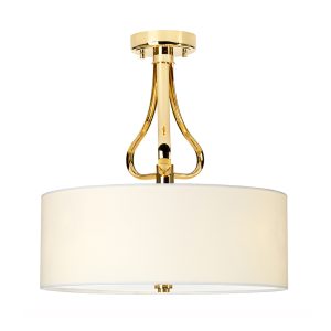 Falmouth 10.5W LED Bathroom Semi Flush Polished Gold / Warm White - BATH/FALM/SF PG