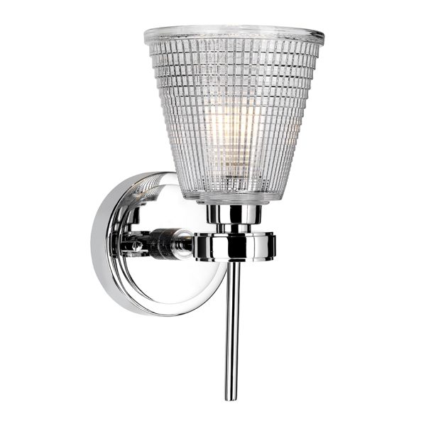 Gunnislake 3.5W LED Bathroom Wall Light Polished Chrome / Warm White - BATH/GUNNIS1 PC