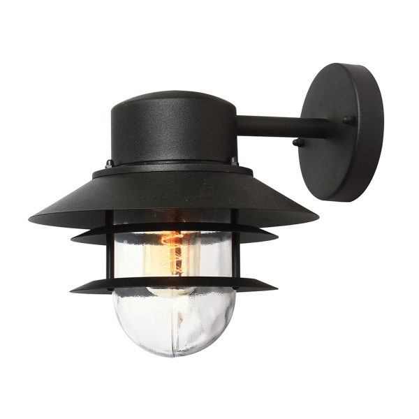 Copenhagen Wall Lantern Black - COPENHAGEN BK