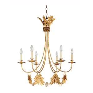 Sweet Olive 6 Light Chandelier Gilded Gold - FB/SWEET OLIVE6