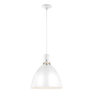 Brynne Medium 8W LED Pendant Flat White / Warm White - FE/BRYNNE/P FWH