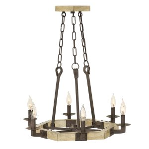 Wyatt 6 Light Chandelier Iron Rust - HK/WYATT6