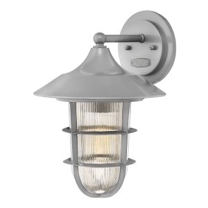 Marina Medium Wall Lantern Hematite - HK/MARINA2/M