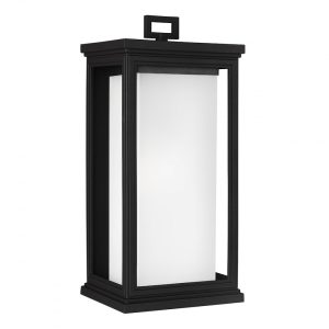 Roscoe Large Wall Lantern Textured Black - FE/ROSCOE/L