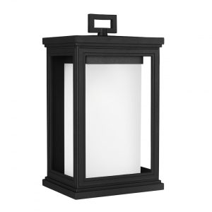 Roscoe Medium Wall Lantern Textured Black - FE/ROSCOE/M