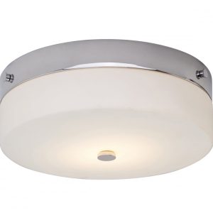 Tamar 7W LED Large Bathroom Flush Polished Chrome - BATH/TAM/F/L PC