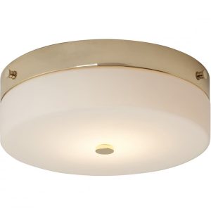 Tamar 7W LED Large Bathroom Flush Polished Gold - BATH/TAM/F/L PG