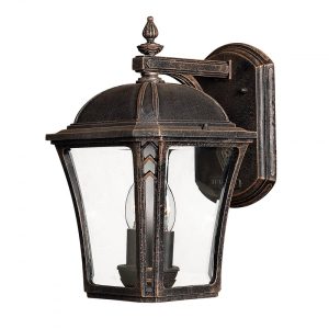 Wabash Medium Wall Lantern Mocha - HK/WABASH2/M