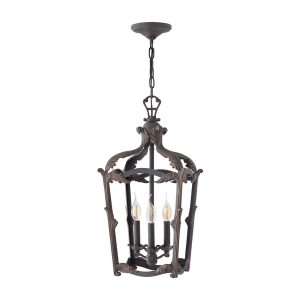 Sorrento 4 Light Foyer Ceiling Light Aged Iron - 4522AI