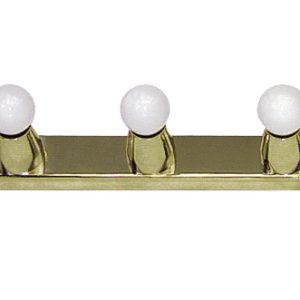 Hollywood Square 3 Light Bar Brass - HOL3S-BS