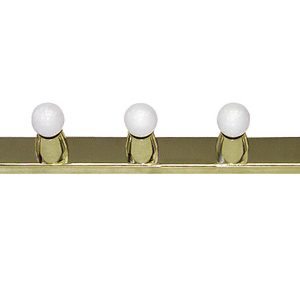 Hollywood Square 5 Light Bar Brass - HOL5S-BS