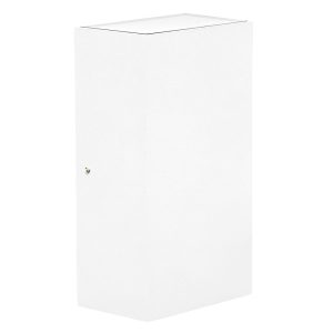 Platz 6 Watt 240V LED Up/Down Wall Pillar Light Matt White / Warm White - HV3634W-WHT