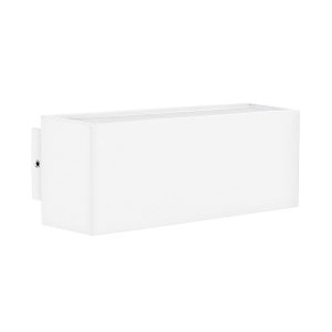 Blokk 9 Watt 240V LED Up/Down Wall Light White / Warm White - HV3639W-WHT