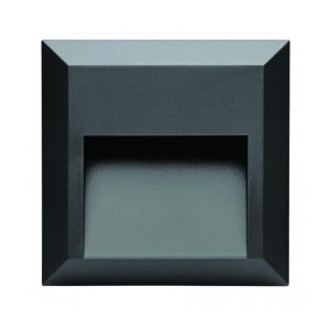 Square 1.5W LED Surface Deflector Light Charcoal / Warm White - LK1403 + LK1443-CC