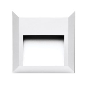 Square 1.5W LED Surface Deflector Light White / Warm White - LK1403 + LK1443-WH