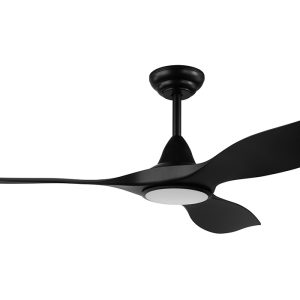 Noosa 52" 18 Watt Dimmable LED DC Ceiling Fan Matt Black / Tri-Colour - 202969