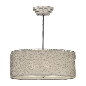 Brandon Silver 3 Light Pendant - 21154