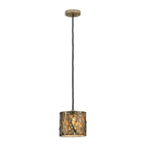 Alita 1 Light Mini Champagne Pendant - 21839